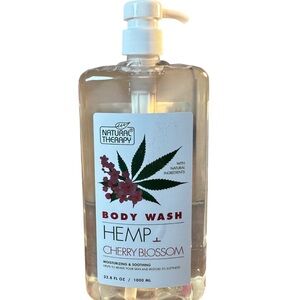 Natural Therapy Body Wash Hemp Cherry Blossom Softening & Moisturizing Body Wash